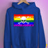 LGBTQ Rainbow Pride Pirate Flag Hoodie - Royal Blue